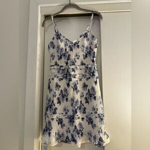 Abercrombie & Fitch Blue and White Floral Mini Dress